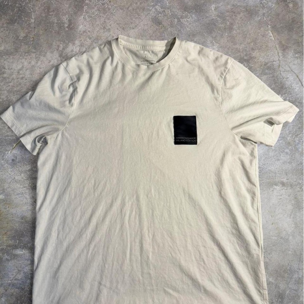 Armani Exchange Milano Edition White Pocket Logo T-Shirt Designer‎ Luxury Tee